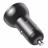 Car laadija Baseus Digital Display 24W 2xUSB-A must CCBX-0G