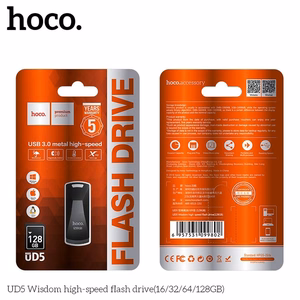 Флешка 128ГБ USB 3.0 (USB A) Hoco UD5 серая