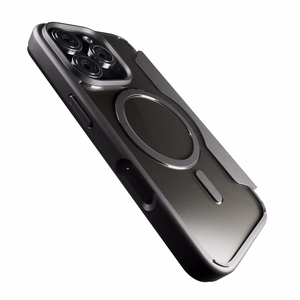 Кожаный чехол Puro Book Mag MagSafe с клапаном и слотом для карты для iPhone 16 Pro - чёрный
