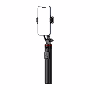 Selfipulk WC1Y2S 1.3m alumiiniumisulamist teleskoopstatiiv telefonihoidikuga - must