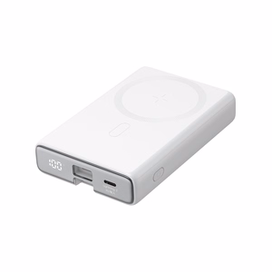 Powerbank Joyroom JR-PBM01 magnetic 10000mAh 20W with stand + Lightning cable - USB-C - white