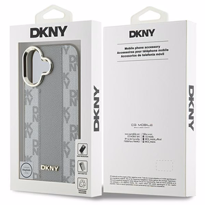 DKNY Checkered Pattern Magsafe iPhone 16 Ümbris - Beige