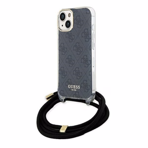 Guess Crossbody Cord 4G Print Ümbris jaoks iPhone 15/14/13 - must