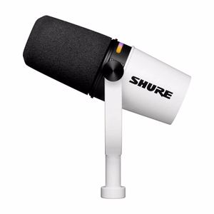 Shure MV7+-W – USB-C/XLR taskuhäälingu- ja vokaalmikrofon, valge