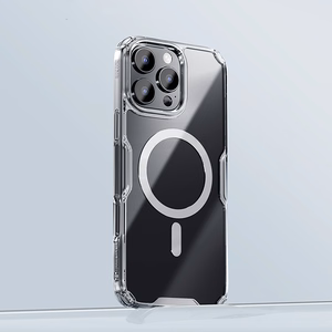 Nillkin Nature Pro Magnetic Ümbris with MagSafe jaoks iPhone 16 - Läbipaistev & Valge