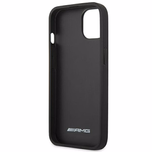 AMG AMHCP14MDOLBK iPhone 14 Plus 6.7" чёрный/чёрный жёсткий чехол Leather Hot Stamped