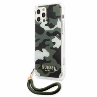 Guess GUHCP12MKSARKA iPhone 12/12 Pro 6.1" roheline/khaki värvi kõvakott Camo Collection