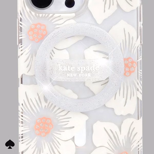 Kate Spade New York Magnetic Loop Grip MagSafe finger grip, The Sparkle Silver