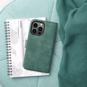 Чехол-книжка для iPhone 13 Tender Book зелёный