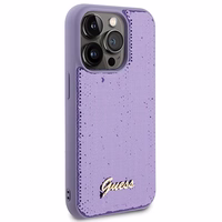 Guess Sequin Script Metal ümbris jaoks iPhone 15 Pro - lilla