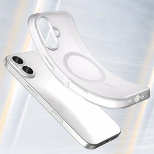 Magnetic Abrasive iPhone 17 Ümbris Compatible with MagSafe - Matt Valge
