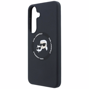 Karl Lagerfeld Silicone Karl&Choupette Heads MagSafe ümbris Samsung Galaxy S26 FE – must