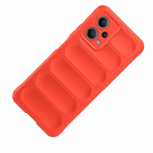 Magic Shield Ümbris jaoks Xiaomi Redmi Note 12 5G / Poco X5 5G Flexible Armor Cover punane