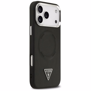 GUESS ümbris jaoks IPHONE 17 Pro compatible with MagSafe GUHMP17LPSDTSCMK (PU W/ Triangle Logo) must