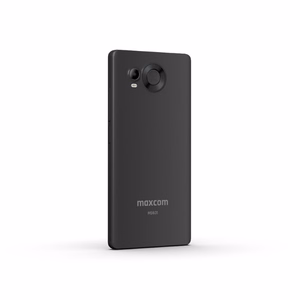 Nutitelefon - MAXCOM MS601 must + läbipaistev tagaümbris