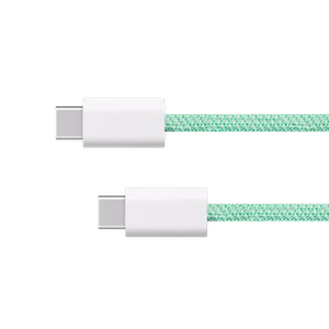Krüger&Matz Basic USB-C–USB-C kaabel, 100 W, 1,5 m, roheline