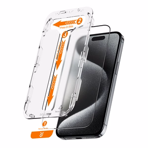 Crong EasyShield 2-Pack karastatud ekraanikaitseklaasid seadmele iPhone 15 Pro Max, 2 tk