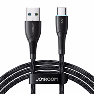 Joyroom Starry Series SA32-AC3 3A кабель USB-A USB-C 1м - чёрный