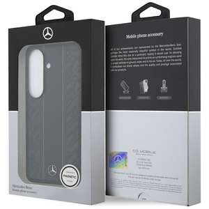 Mercedes Laurel Leaves Vertical Stripes MagSafe Ümbris for Samsung Galaxy S26 - must