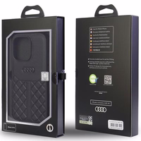 Audi Genuine Leather iPhone 13 Pro / 13 6.1" must/must hardcase AU-TPUPCIP13P-Q8/D1-BK