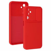 Camshield Soft jaoks Samsung Galaxy A15 4G/5G Punane