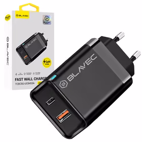 Blavec Wall laadija BC-5 GaN - USB + Type C - PD QC 45W 3A (TCBC5G-UCB453A) must