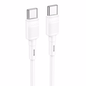 USB kaabel Hoco X83 60W Type-C to Type-C 1.0m valge