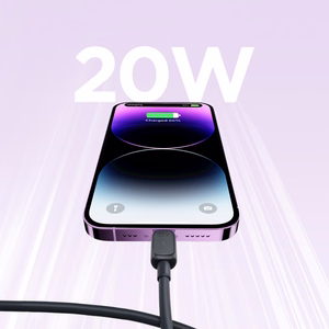 Joyroom Multi-Color Series A14 USB-C/ Lightning Cable 20W 1.2 m - Black