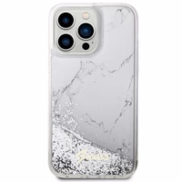 Guess GUHCP14XLCSGSGH iPhone 14 Pro Max 6.7" valge/valge hardcase Liquid Glitter Marble
