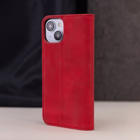 Smart Suede ümbris jaoks Xiaomi Redmi 14C 4G/ 14C 5G / Redmi A4 / POCO C75 punane