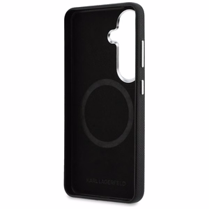Karl Lagerfeld ümbris Saffiano KC Metal Logo MagSafe Samsung Galaxy S26 must