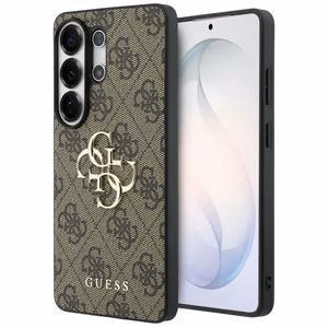 Guess ümbris 4G Big Metal Logo for Samsung Galaxy S26 Ultra pruun