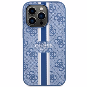 Guess GUHMP14LP4RPSB iPhone 14 Pro 6.1" sinine/sinine hardcase 4G Printed Stripes MagSafe