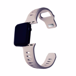3mk silikoonrihm Apple Watchile, 38/40/41/42 mm, Latte, väike suurus