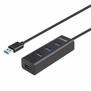 UNITEK Y-3089V01 USB 3.2 Gen 1 Type-A jaotur 5000 Mbit/s must