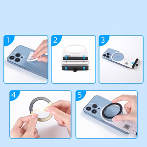 Joyroom komplekt metal magnetic rings smartphone 2 tk. roosa (JR-Mag-M3)