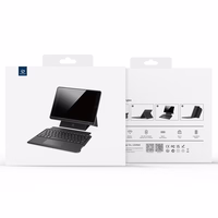 DUX DUCIS ümbris DK foldable with Wireless Keyboard jaoks iPad Air 13 (2024)/Pro 12.9 (2020/2021/2022) must