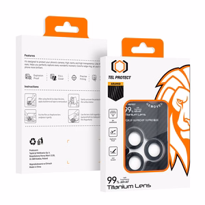 Tempered glass Tel Protect Titanium Lens 99% AR Aramid Series on camera jaoks Samsung Galaxy S25 Plus (lens 3 pcs)