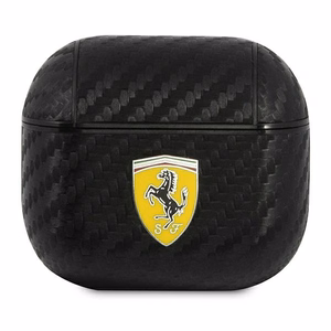 Ferrari FESA3CABK AirPods 3 чехол чёрный/чёрный On Track PU Carbon