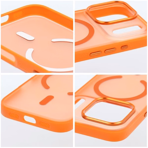 MagSafe'iga ühilduv Flexline Mag Cover ümbris iPhone 17 Pro Max / 18 Pro Max (madal kaameraserv), oranž
