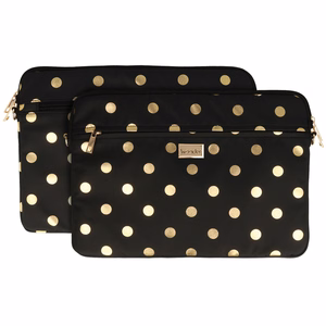 Wonder Sleeve Laptop 15-16 inches kuldne polka-dot