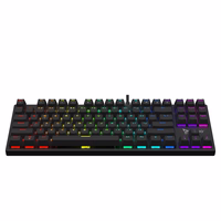 Savio Tempest x2 RGB mechanical keyboard, Outemu punane