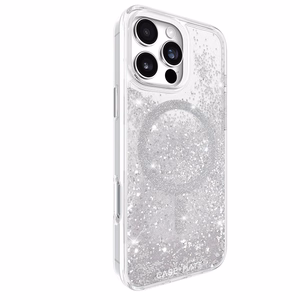Case-Mate Waterfall MagSafe ümbris seadmele iPhone 16 Pro Max, hõbedane