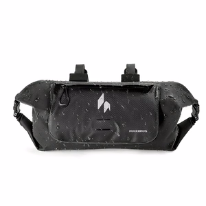 Rockbros AS-154 veekindel jalgratta juhtraua kott 8L - must