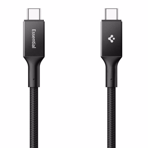 Spigen Essential EB10015CC USB-C / USB-C 100W 150cm kaabel - must