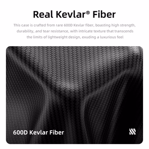 Rock Ultra Thin Aramid Fiber Kevlar 600D Ümbris jaoks Iphone 16 Pro Max must