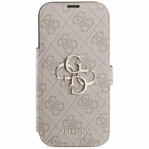 Guess Book 4G Metal Logo чехол для iPhone 17 Pro розовый