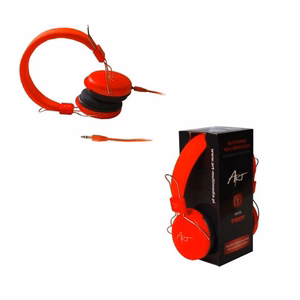 ART wire headphones Jack 3,5 mm with microphone AP-60A oranž