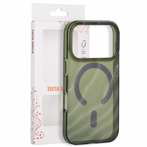 Tecto Shield Desert Mag ümbris mudelile iPhone 17 Pro 6,3" / iPhone 18 Pro 6,3", tume oliivroheline