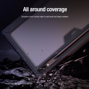 Nillkin Bumper Leather Ümbris Pro ümbris jaoks Samsung Galaxy Tab S9+ - must